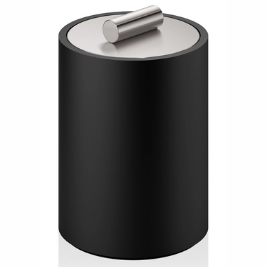 Organisateur De Salle De Bain Decor Walther Stone Avec Couvercle Petit Mat Noir Mat Acier 3 Organisateur De Salle De Bain Decor Walther Stone Avec Couvercle Petit Mat Noir Mat Acier