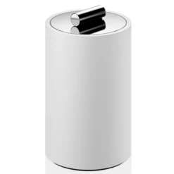 Coffret Beauté Decor Walther Stone Avec Couvercle Moyen Chrome Blanc Mat