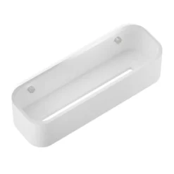Panier De Douche Decor Walther Stone 30 Mat Blanc Mat Inox