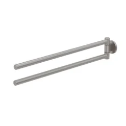 Porte Serviette Tiger Noon 2-Bras Acier Inoxydable Brossé