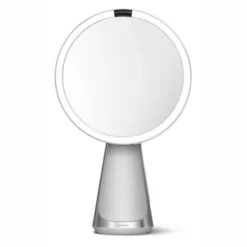 Miroir De Maquillage Simplehuman Avec Capteur 5x Grossissement Argent 20 Cm