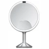 Miroir De Maquillage Simplehuman Avec Capteur Grossissement 3x 5x 10x Argent 25 Cm -Salle De Bain Boutique 1 838810023663