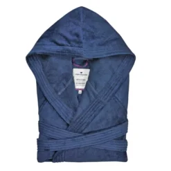 Peignoir Tom Tailor Velours Bleu Foncé