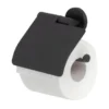 Porte-Papier Toilette Tiger Noon Avec Clapet Noir -Salle De Bain Boutique 2 4008911321159 1