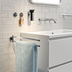 Porte Serviette Tiger Noon 2-Bras Chrome 8 Porte Serviette Tiger Noon 2-Bras Chrome -Salle De Bain Boutique 3 4008911321029 3