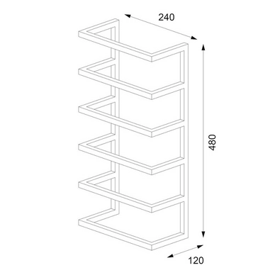 Porte Serviette Sealskin Carré Large Noir 6 Porte Serviette Sealskin Carré Large Noir – Image 4