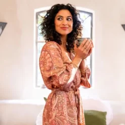 Kimono Femme Kayori Luay Peach -Salle De Bain Boutique 4 kayori luay 09