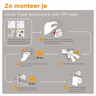 Porte-rouleau De Rechange Tiger Colar RVS 11 Porte-rouleau De Rechange Tiger Colar RVS – Image 9