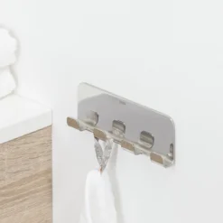 Multi-crochets Tiger Colar RVS Brillant -Salle De Bain Boutique 4008911314090 4