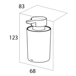 Distributeur De Savon Tiger Urban Libre Noir -Salle De Bain Boutique 4008911316025 4