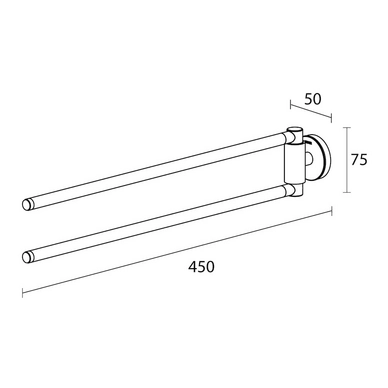 Porte-Serviette Tiger Urban Black 5 X 7,5 X 45 Cm 7 Porte-Serviette Tiger Urban Black 5 X 7,5 X 45 Cm – Image 5