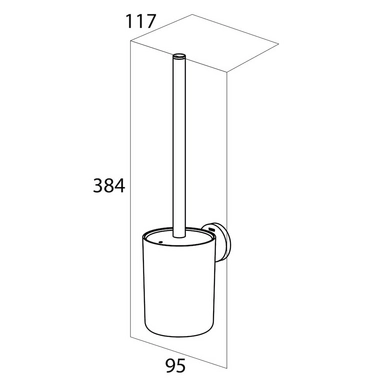 Brosse WC Tiger Urban Blanc 5 Brosse WC Tiger Urban Blanc – Image 3