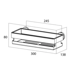 Panier De Douche Tiger Noon Noir 9 Panier De Douche Tiger Noon Noir -Salle De Bain Boutique 4008911320046 4