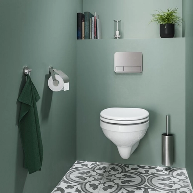 Porte-Papier Toilette Tiger Noon Avec Clapet Acier Inoxydable Brossé 8 Porte-Papier Toilette Tiger Noon Avec Clapet Acier Inoxydable Brossé – Image 6