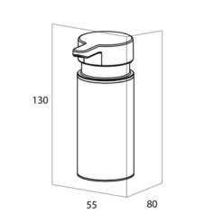 Distributeur De Savon Tiger Noon Auto Portant Noir -Salle De Bain Boutique 4008911321173 5