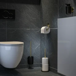 Porte Rouleau De Rechange Tiger Tune Autoportant Messing Noir 13 Porte Rouleau De Rechange Tiger Tune Autoportant Messing Noir -Salle De Bain Boutique 4008911325034 3