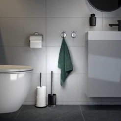 Porte-rouleau Tiger Tune Rabat Messing Argent 17 Porte-rouleau Tiger Tune Rabat Messing Argent -Salle De Bain Boutique 4008911326024 3