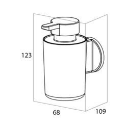 Distributeur De Savon Tiger Tune Noir Métal -Salle De Bain Boutique 4008911326086 7