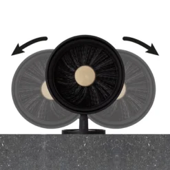 Brosse WC Tiger Tune Avec Support Messing Noir -Salle De Bain Boutique 4008911327427 4