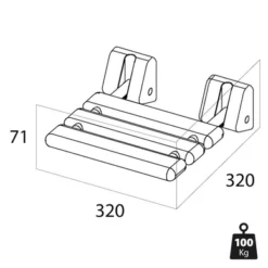 Siège De Douche Rabattable Tiger Libra -Salle De Bain Boutique 4008911332025 10
