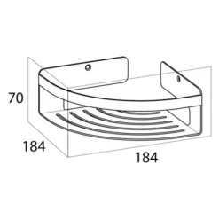 Panier De Douche Tiger Caddy Angle Noir 13 Panier De Douche Tiger Caddy Angle Noir -Salle De Bain Boutique 4008911400427 6