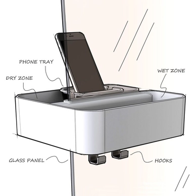Panier De Douche Tiger 2-Store White 6 Panier De Douche Tiger 2-Store White – Image 4