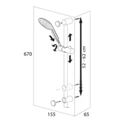 Colonne De Douche Tiger Amalfi Doucheset Chrome -Salle De Bain Boutique 4008911713008 8