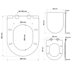 TIGER Abattant WC à Frein De Chute Carter Blanc 21 TIGER Abattant WC à Frein De Chute Carter Blanc -Salle De Bain Boutique 4008912500065 14