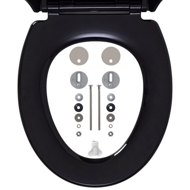 Abattant WC Avec Réducteur Tiger Tulsa Thermoplast Noir 14 Abattant WC Avec Réducteur Tiger Tulsa Thermoplast Noir – Image 12