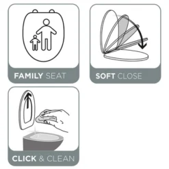 Abattant WC Avec Réducteur Tiger Tulsa Thermoplast Noir 32 Abattant WC Avec Réducteur Tiger Tulsa Thermoplast Noir -Salle De Bain Boutique 4008912500089 17