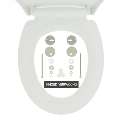 Abattant WC Avec Frein De Chute Tiger Pasadena Blanc 8 Abattant WC Avec Frein De Chute Tiger Pasadena Blanc – Image 6