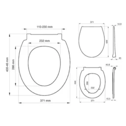 Abattant WC Avec Frein De Chute Tiger Pasadena Blanc 18 Abattant WC Avec Frein De Chute Tiger Pasadena Blanc -Salle De Bain Boutique 4008912500416 9 1