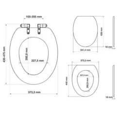 Abattant WC Avec Frein De Chute Tiger Mississippi Blanc 20 Abattant WC Avec Frein De Chute Tiger Mississippi Blanc -Salle De Bain Boutique 4008912516073 7