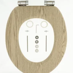 Abattant WC Avec Frein De Chute Tiger Steigerhout Bois Marron -Salle De Bain Boutique 4008912520087 8 1