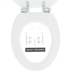 Abattant WC à Frein De Chute Tiger Ren Blanc 16 Abattant WC à Frein De Chute Tiger Ren Blanc -Salle De Bain Boutique 4008912523019 6