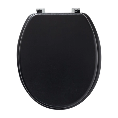 Abattant WC Tiger Leatherlook Bois Noir 4 Abattant WC Tiger Leatherlook Bois Noir – Image 2