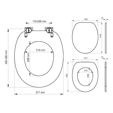 Abattant WC Tiger Leatherlook Bois Noir 9 Abattant WC Tiger Leatherlook Bois Noir – Image 7