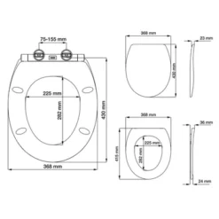 Abattant Toilette Tiger Boston SlowClose Blanc -Salle De Bain Boutique 4008912529066 9