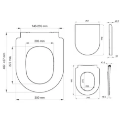 Abattant WC à Frein De Chute Tiger Memphis Blanc -Salle De Bain Boutique 4008912529424 13
