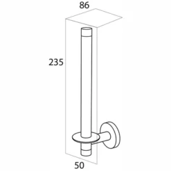 Porte-rouleau De Rechange Tiger Boston RVS Brillant 9 Porte-rouleau De Rechange Tiger Boston RVS Brillant -Salle De Bain Boutique 4008913054406 4