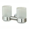 Porte-gobelet Tiger Boston Acier Inoxydable Brossé Double -Salle De Bain Boutique 4008913077405 1