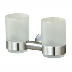 Porte-gobelet Tiger Boston Acier Inoxydable Brossé Double