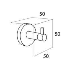 Crochet Tiger Boston Grand Acier Inoxydable Brillant -Salle De Bain Boutique 4008913096413 4