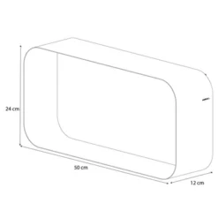 Boîte De Rangement Sealskin Brix Wandkubus Grande Noire -Salle De Bain Boutique 4008913624098 7