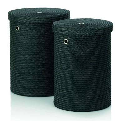 Panier à Linge Kela Rimossa Black (set De 2 Pièces) 3 Panier à Linge Kela Rimossa Black (set De 2 Pièces)