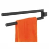 Porte-Essuie-Mains Tiger Nomad Métal Noir 2 Bras -Salle De Bain Boutique 410