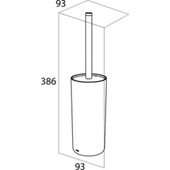 Brosse WC Tiger Urban Libre Noir -Salle De Bain Boutique 434x840