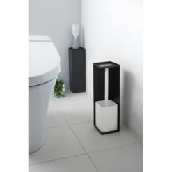 Porte-Papier WC Yamazaki Tower Noir 10 Porte-Papier WC Yamazaki Tower Noir -Salle De Bain Boutique 4903208078511 4