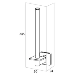 Porte-Papier Toilette Reserve Tiger Dock Acier Inoxydable Brossé 11 Porte-Papier Toilette Reserve Tiger Dock Acier Inoxydable Brossé -Salle De Bain Boutique 5 4008911322439 5