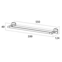 Porte Serviette Tiger Dock Double Chrome -Salle De Bain Boutique 7 4008911323009 7